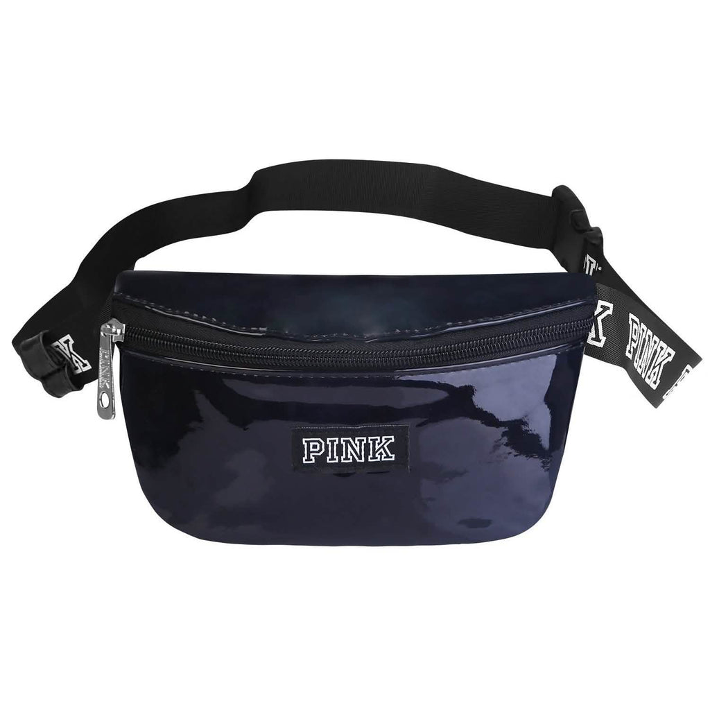 Sac banane en cuir brillant pour femme