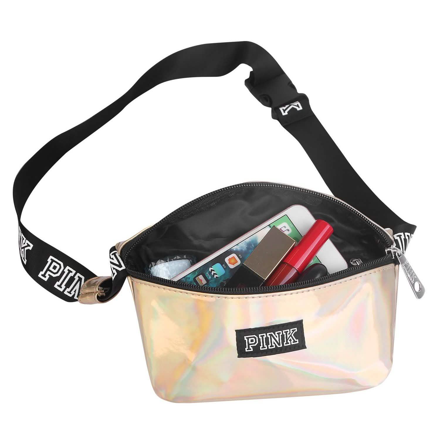 Sac banane en cuir brillant pour femme