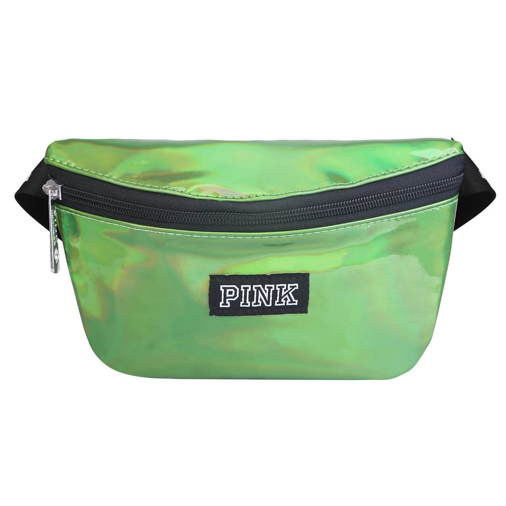 Sac banane en cuir brillant pour femme