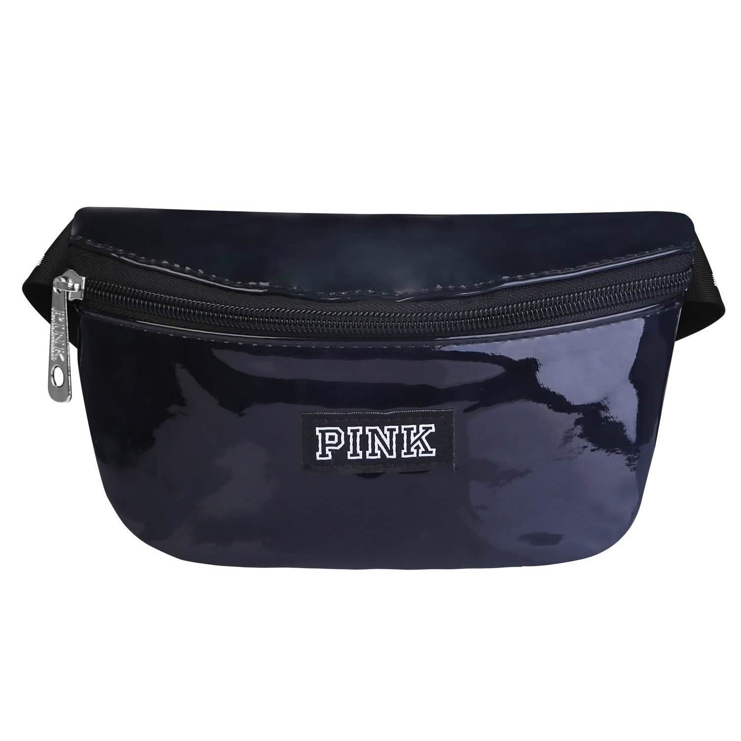 Sac banane en cuir brillant pour femme
