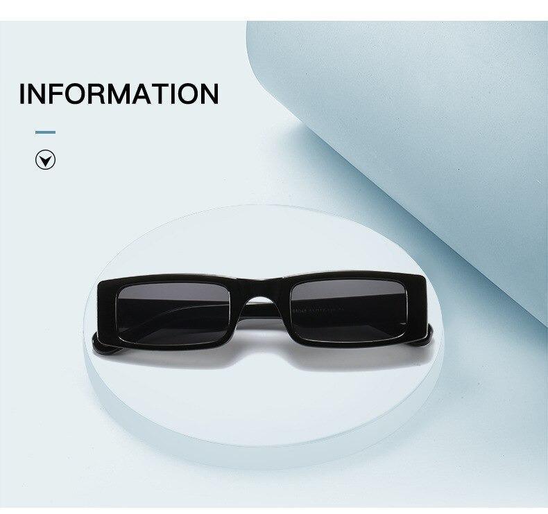 Lunettes de soleil rectangulaires de luxe pour femme, monture légère, verres élégants, protection UV400 pour l'extérieur, design tendance