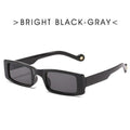Lunettes de soleil rectangulaires de luxe pour femme, monture légère, verres élégants, protection UV400 pour l'extérieur, design tendance