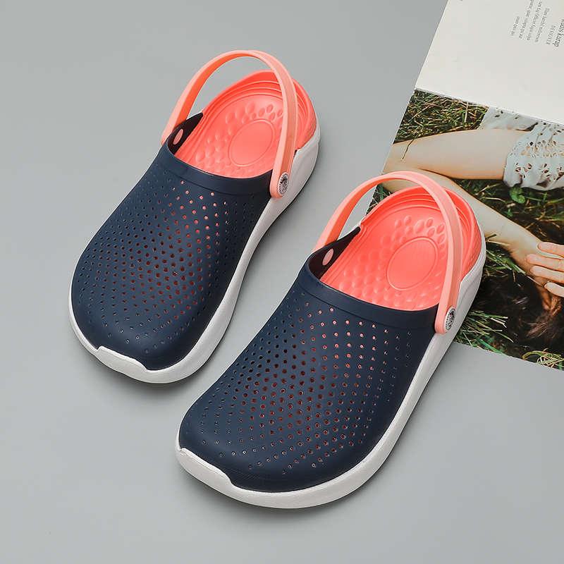 Femmes Été Tongs Sandales Chaussures de Plage Femme Sabots de Jardin Décontractées Chaussures Confortables Chaussures d'Eau Sandales Claquettes pour Travail Gym Plage