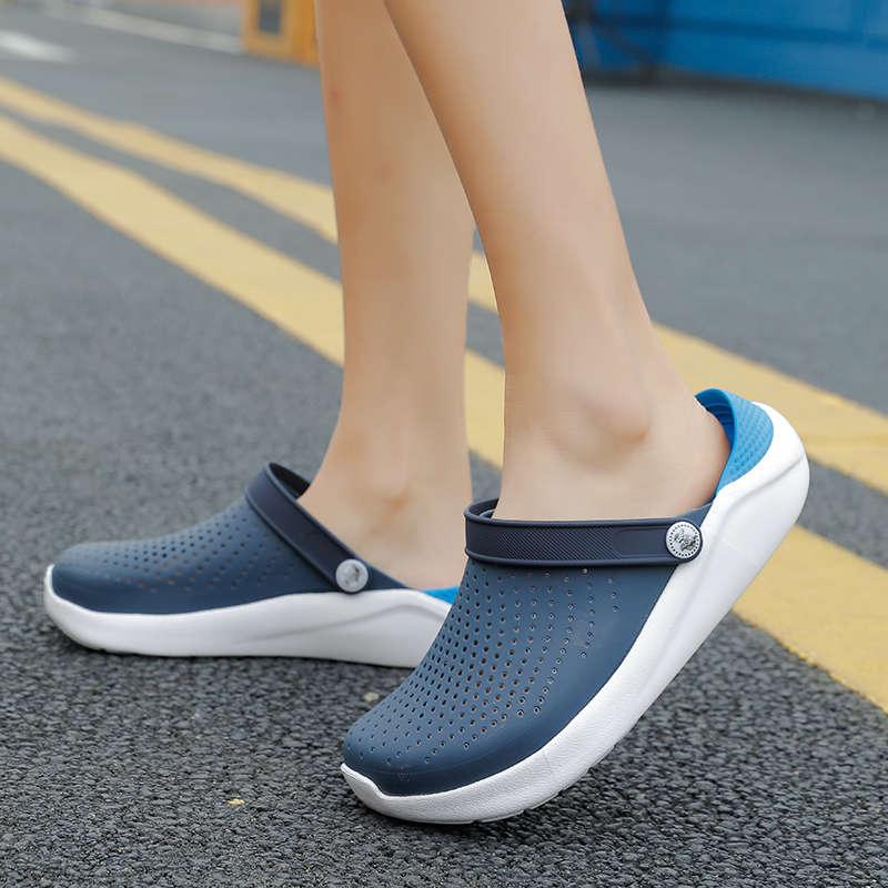Femmes Été Tongs Sandales Chaussures de Plage Femme Sabots de Jardin Décontractées Chaussures Confortables Chaussures d'Eau Sandales Claquettes pour Travail Gym Plage