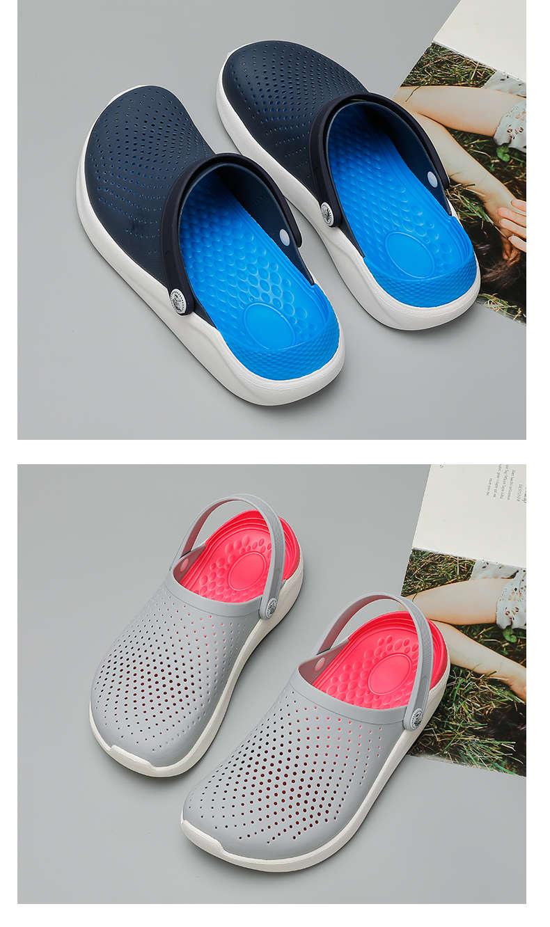 Femmes Été Tongs Sandales Chaussures de Plage Femme Sabots de Jardin Décontractées Chaussures Confortables Chaussures d'Eau Sandales Claquettes pour Travail Gym Plage