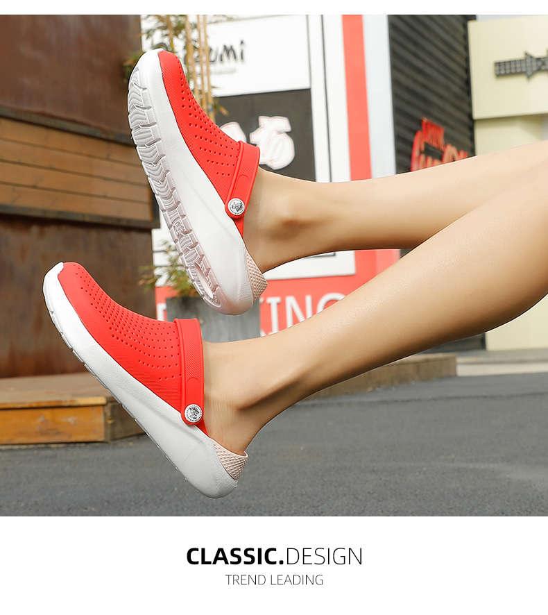 Femmes Été Tongs Sandales Chaussures de Plage Femme Sabots de Jardin Décontractées Chaussures Confortables Chaussures d'Eau Sandales Claquettes pour Travail Gym Plage