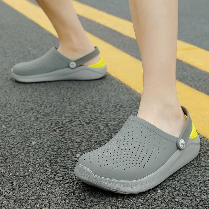 Femmes Été Tongs Sandales Chaussures de Plage Femme Sabots de Jardin Décontractées Chaussures Confortables Chaussures d'Eau Sandales Claquettes pour Travail Gym Plage