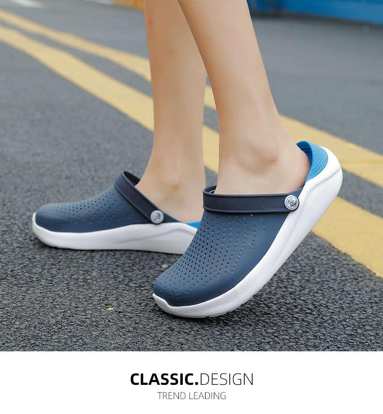 Femmes Été Tongs Sandales Chaussures de Plage Femme Sabots de Jardin Décontractées Chaussures Confortables Chaussures d'Eau Sandales Claquettes pour Travail Gym Plage