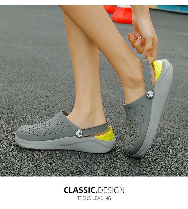 Femmes Été Tongs Sandales Chaussures de Plage Femme Sabots de Jardin Décontractées Chaussures Confortables Chaussures d'Eau Sandales Claquettes pour Travail Gym Plage