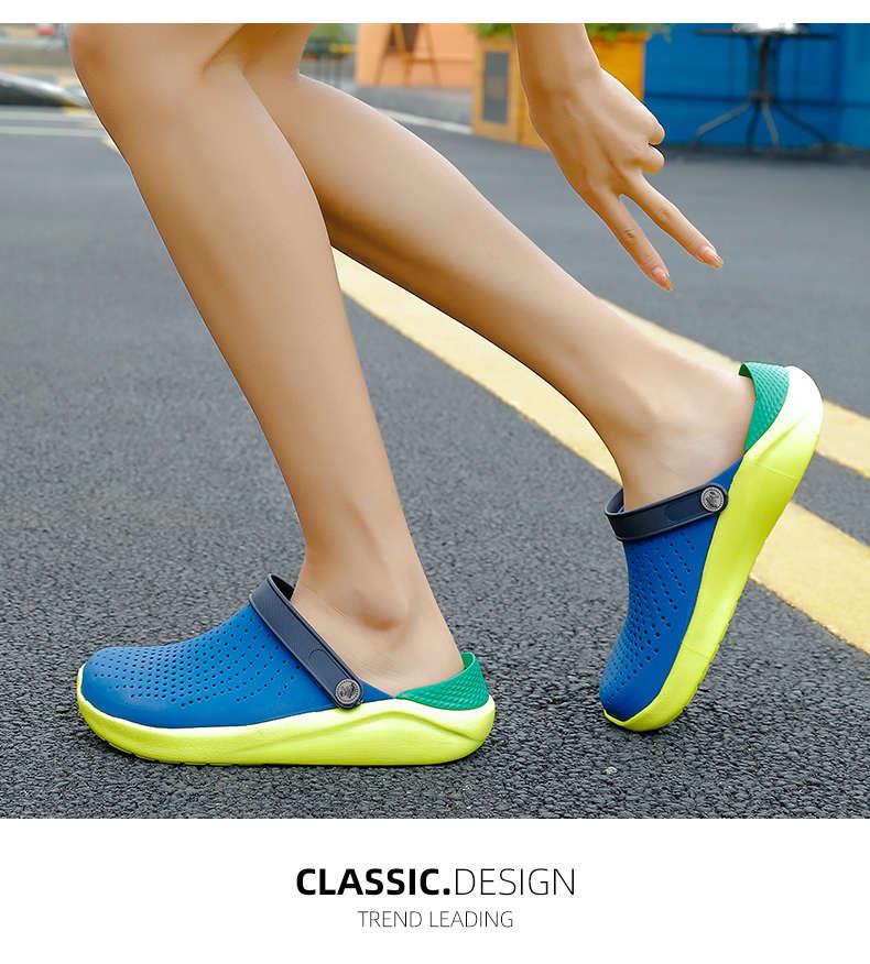 Femmes Été Tongs Sandales Chaussures de Plage Femme Sabots de Jardin Décontractées Chaussures Confortables Chaussures d'Eau Sandales Claquettes pour Travail Gym Plage