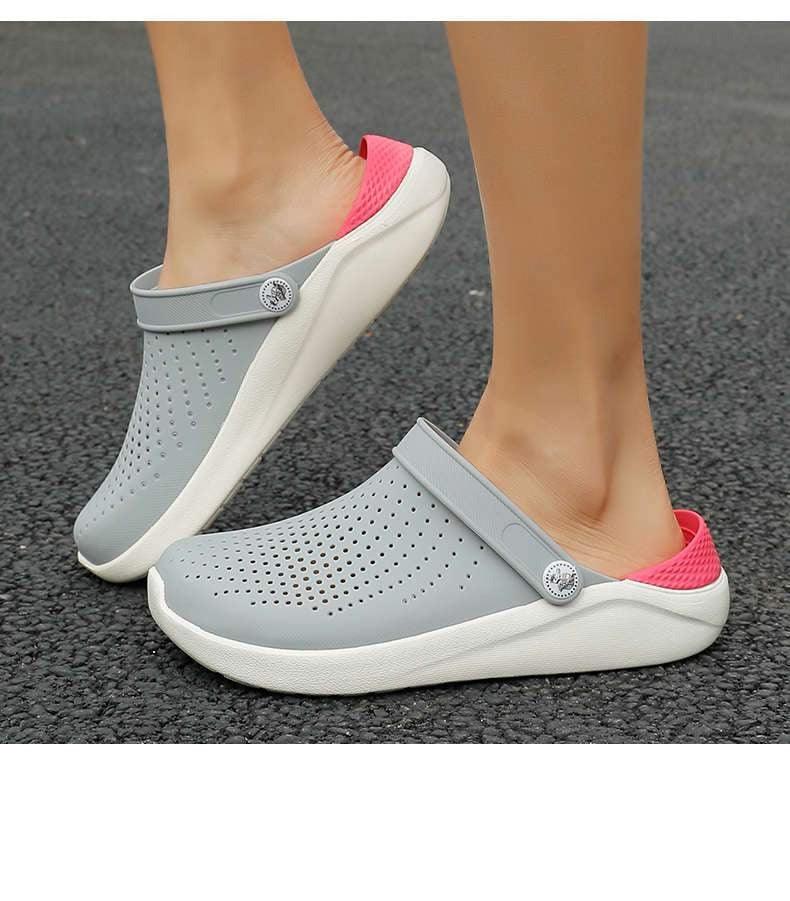 Femmes Été Tongs Sandales Chaussures de Plage Femme Sabots de Jardin Décontractées Chaussures Confortables Chaussures d'Eau Sandales Claquettes pour Travail Gym Plage