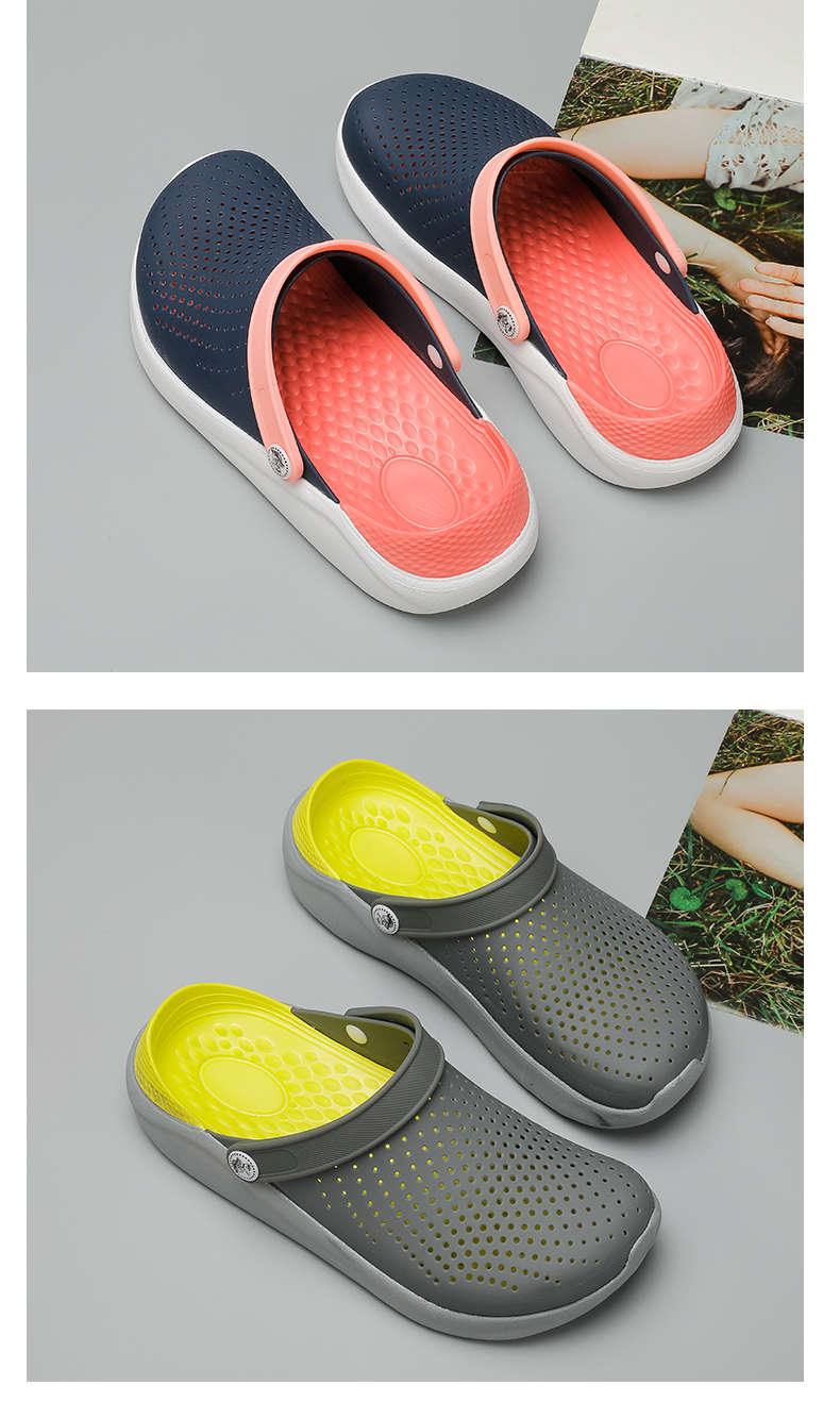 Femmes Été Tongs Sandales Chaussures de Plage Femme Sabots de Jardin Décontractées Chaussures Confortables Chaussures d'Eau Sandales Claquettes pour Travail Gym Plage