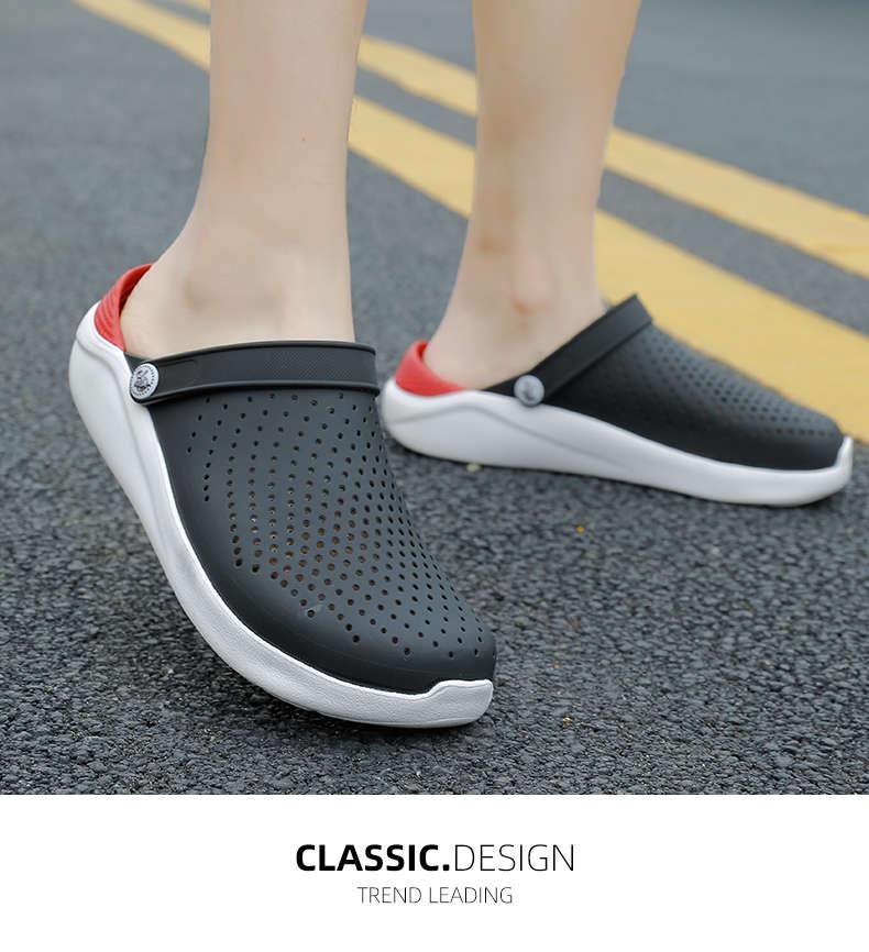 Femmes Été Tongs Sandales Chaussures de Plage Femme Sabots de Jardin Décontractées Chaussures Confortables Chaussures d'Eau Sandales Claquettes pour Travail Gym Plage