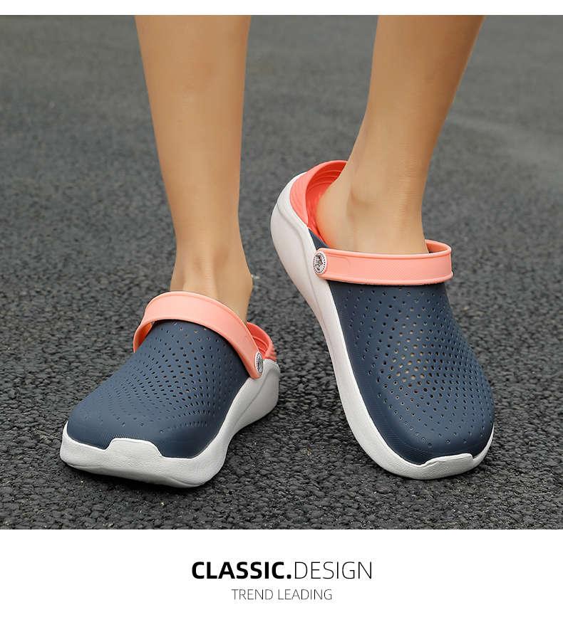 Femmes Été Tongs Sandales Chaussures de Plage Femme Sabots de Jardin Décontractées Chaussures Confortables Chaussures d'Eau Sandales Claquettes pour Travail Gym Plage