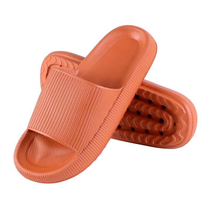 Chaussons épais à plateforme pour femmes, mode d'été, semelle souple en EVA, sandales de plage, chaussures de maison douces à bout ouvert, antidérapantes, pour la douche, le spa, la piscine, la salle de sport, pour l'intérieur et l'extérieur