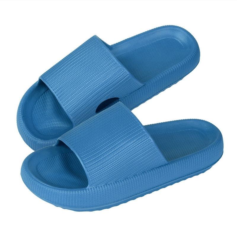 Chaussons épais à plateforme pour femmes, mode d'été, semelle souple en EVA, sandales de plage, chaussures de maison douces à bout ouvert, antidérapantes, pour la douche, le spa, la piscine, la salle de sport, pour l'intérieur et l'extérieur