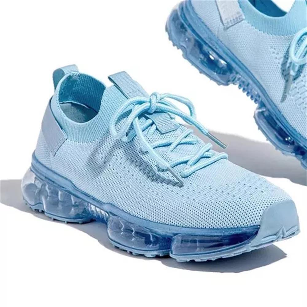 Baskets Tendance pour Femmes - Coussinets et Lacets - Chaussures de Sport Légères et Respirantes pour la Course à Pied, l'Entraînement en Extérieur - Idéales Printemps/Été pour Couples