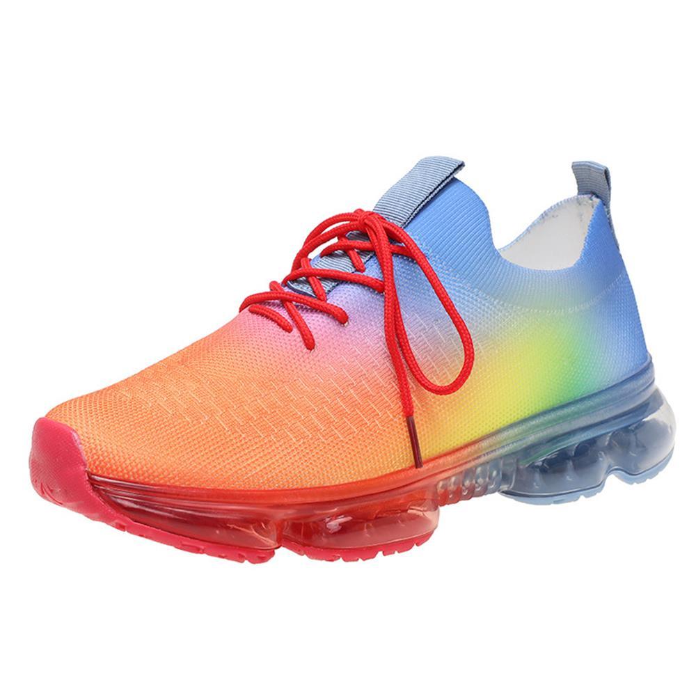 Baskets Tendance pour Femmes - Coussinets et Lacets - Chaussures de Sport Légères et Respirantes pour la Course à Pied, l'Entraînement en Extérieur - Idéales Printemps/Été pour Couples