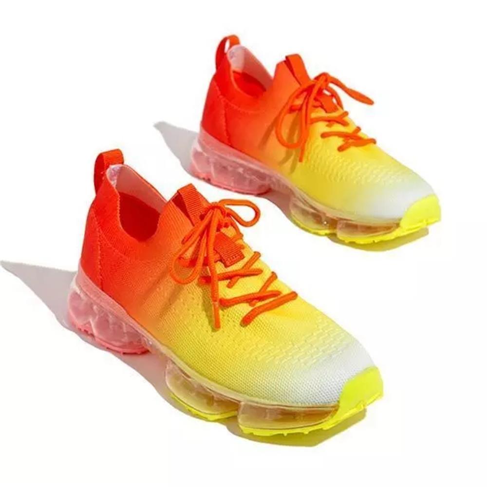 Baskets Tendance pour Femmes - Coussinets et Lacets - Chaussures de Sport Légères et Respirantes pour la Course à Pied, l'Entraînement en Extérieur - Idéales Printemps/Été pour Couples