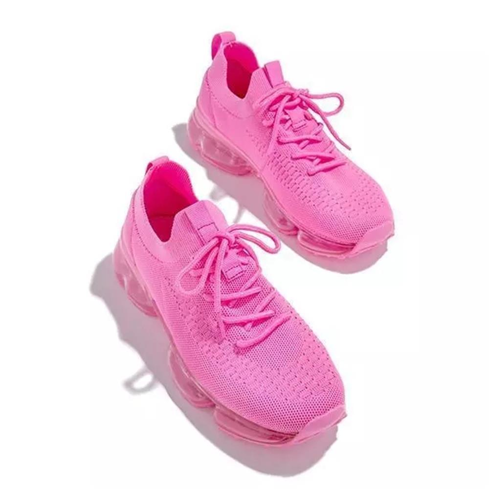 Baskets Tendance pour Femmes - Coussinets et Lacets - Chaussures de Sport Légères et Respirantes pour la Course à Pied, l'Entraînement en Extérieur - Idéales Printemps/Été pour Couples