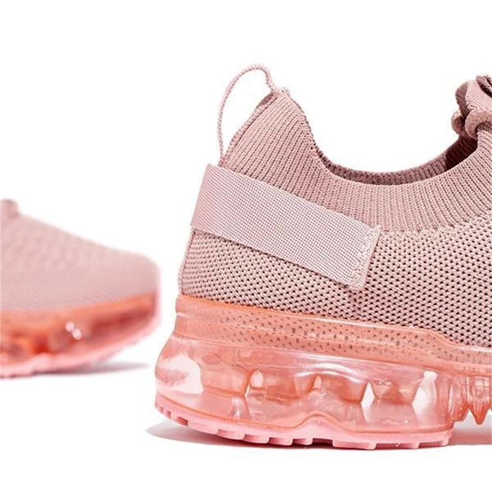 Baskets Tendance pour Femmes - Coussinets et Lacets - Chaussures de Sport Légères et Respirantes pour la Course à Pied, l'Entraînement en Extérieur - Idéales Printemps/Été pour Couples