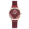 Montres Femme Nouvelle Montre à Quartz de Luxe à la Mode pour Dames, Horloge à Cadran Diamant Or Rose Robe Décontractée Montre-Bracelet Mouvement à Quartz Filles Dames Montre-Bracelet Grand Cadran Ceinture en Maille Montre et Ensemble Bracelet