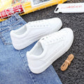 Baskets Blanches pour Femmes, Tendance Printemps, Décontractées, Sportives, à Plateforme Blanche Confortable, Ultra Légères, Antidérapantes, pour la Marche