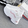 Baskets en cuir blanc pour femmes, chaussures plates confortables et respirantes, baskets à plateforme basses à lacets, classiques et confortables pour jeunes filles