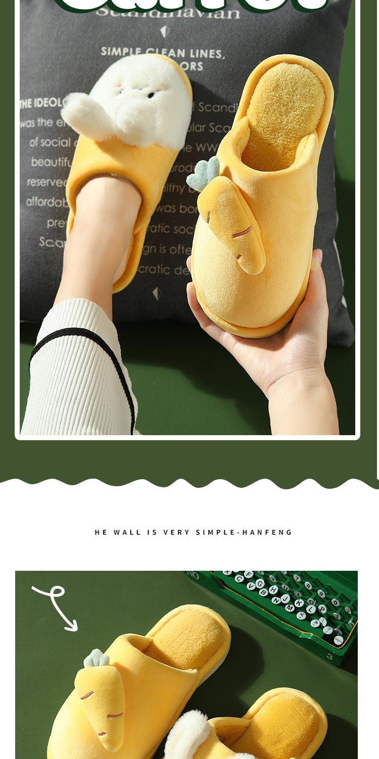 Femmes Hiver Maison Fourrure Chaussons Chaud Coton Lapin Chaussures Intérieur Chambre Femmes Hommes Claquettes Fourrure Coton Pantoufles Maison Doux Polaire Peluche Maison Chaud Confortable Pantoufles