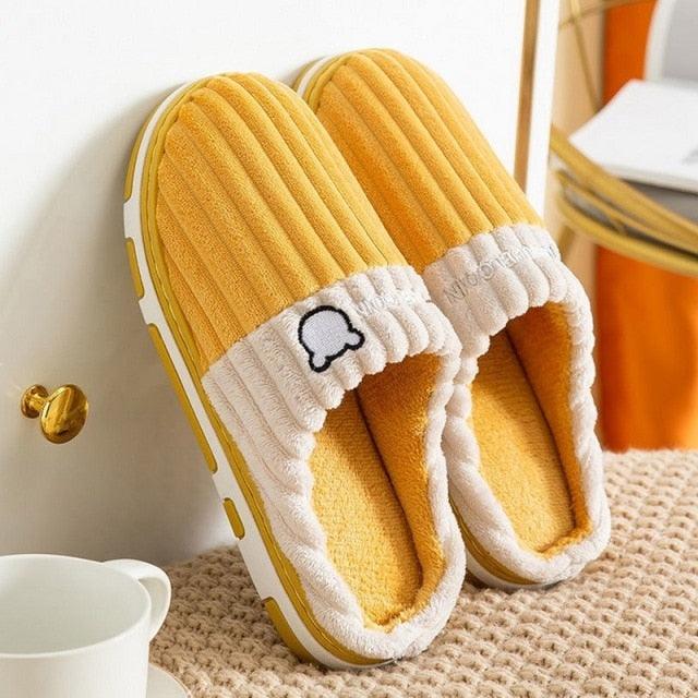 Chaussons d'hiver chauds en fourrure pour femmes, chaussons de maison pour hommes, talons plats confortables, pantoufles d'intérieur chaudes et douces en polaire, pantoufles à mémoire de forme, chaussures de chambre d'hiver