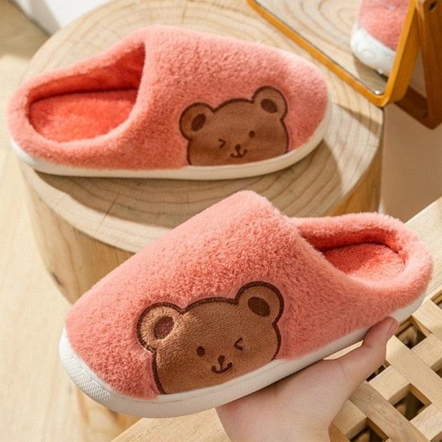 Chaussons d'hiver chauds en fourrure pour femmes, chaussons de maison pour hommes, talons plats confortables, pantoufles d'intérieur chaudes et douces en polaire, pantoufles à mémoire de forme, chaussures de chambre d'hiver