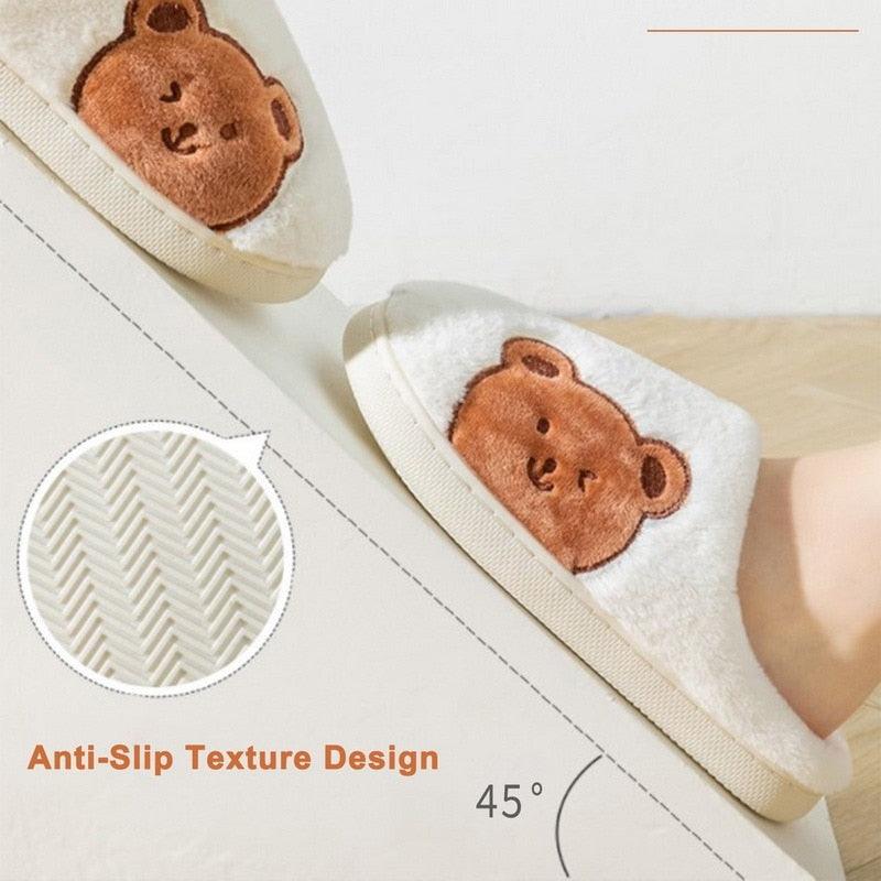 Chaussons d'hiver chauds en fourrure pour femmes, chaussons de maison pour hommes, talons plats confortables, pantoufles d'intérieur chaudes et douces en polaire, pantoufles à mémoire de forme, chaussures de chambre d'hiver