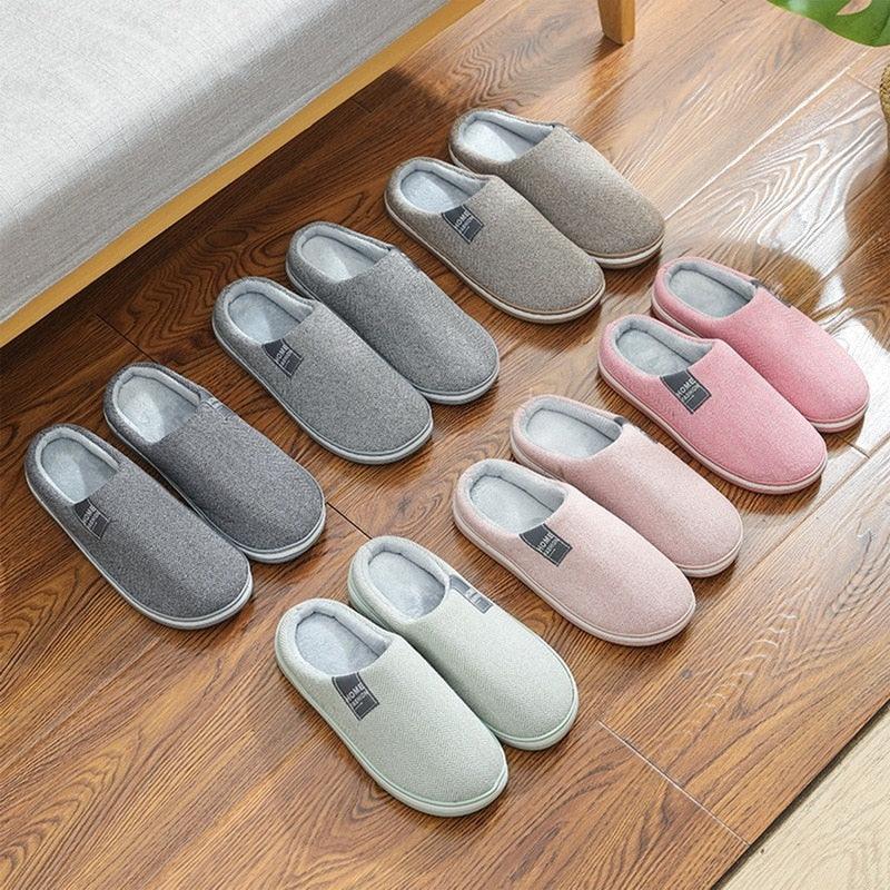 Chaussons d'hiver chauds en fourrure pour femmes, chaussons de maison pour hommes, talons plats confortables, pantoufles d'intérieur chaudes et douces en polaire, pantoufles à mémoire de forme, chaussures de chambre d'hiver