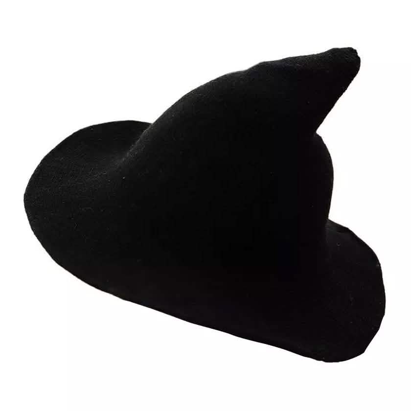 Chapeau de sorcière tricoté en laine chaud pour femme pour l'hiver