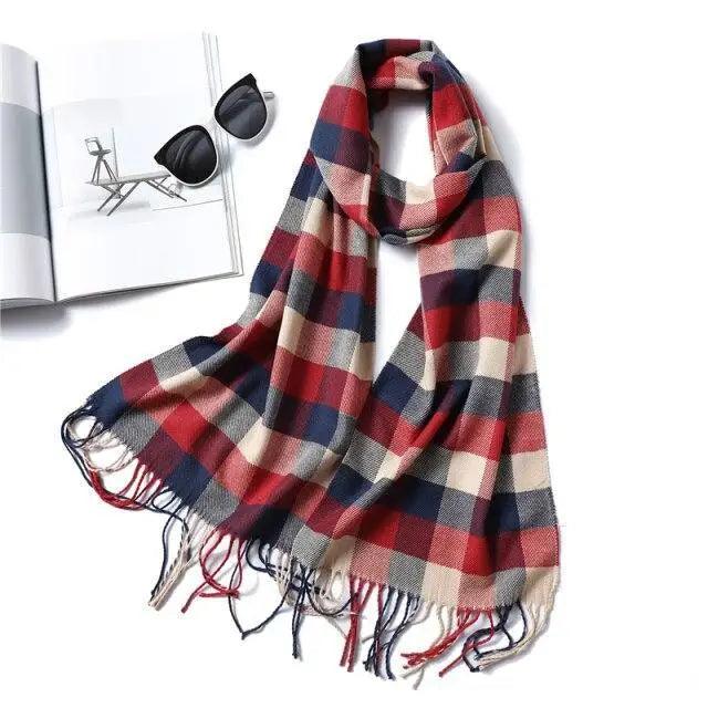 Écharpe chaude d'hiver pour femme, châle de mode, foulards longs et doux pour femme, à porter au quotidien, écharpes pratiques pour les voyages, écharpe d'hiver chaude, châle épais double face pour femme et étudiante.