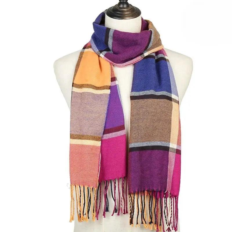 Écharpe chaude d'hiver pour femme, châle de mode, foulards longs et doux pour femme, à porter au quotidien, écharpes pratiques pour les voyages, écharpe d'hiver chaude, châle épais double face pour femme et étudiante.