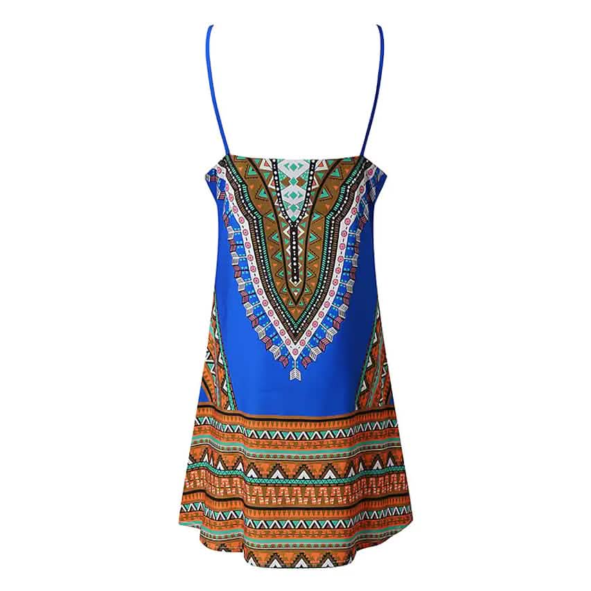 Robe courte sans manches trapèze pour femme