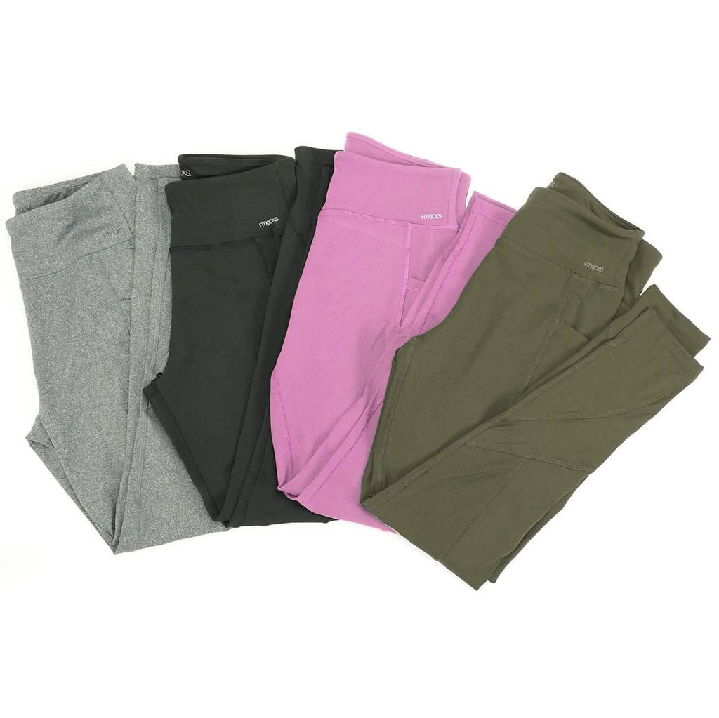 Legging de sport femme taille haute longueur cheville avec poches latérales