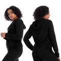 Sweat à capuche en molleton éponge athleisure pour femme