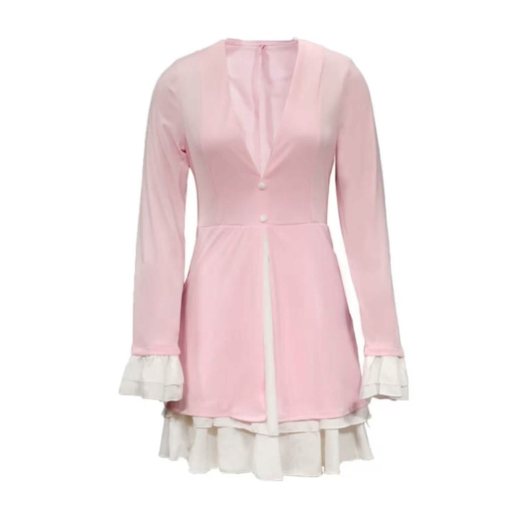 Blazer Robe Femme Robe Patineuse Robe Courte