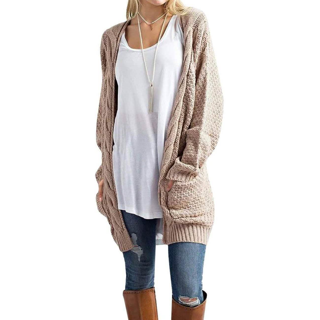 Cardigan Bohème Manches Longues Femme