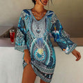 Mini-robe bohème pour femme