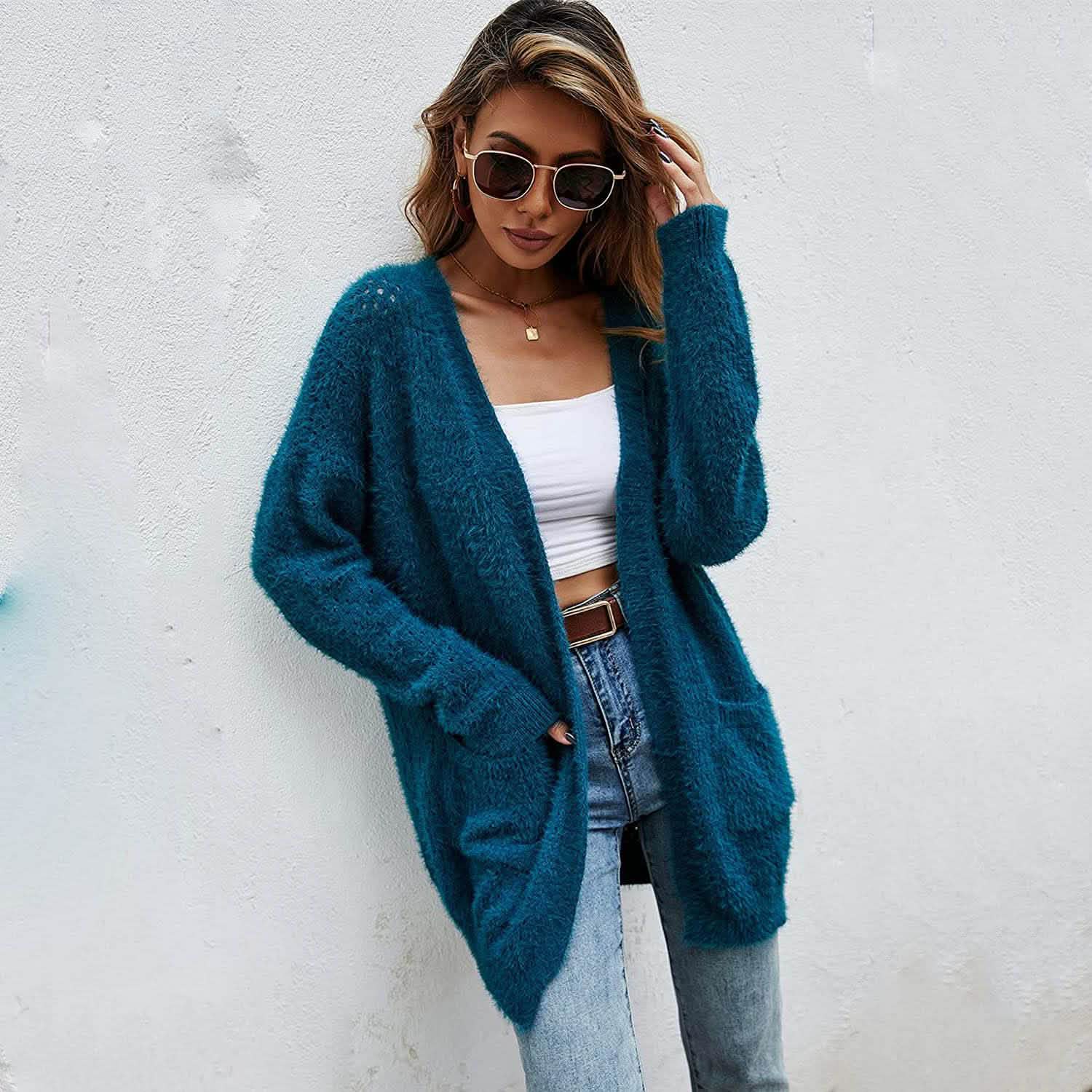 Cardigan en tricot pour femme