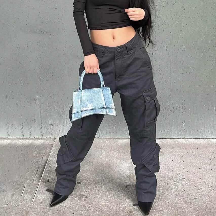 Pantalon cargo femme
