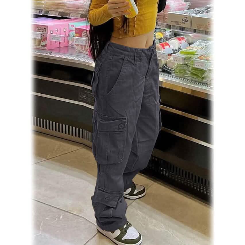 Pantalon cargo femme