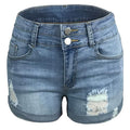 Short en jean décontracté pour femme