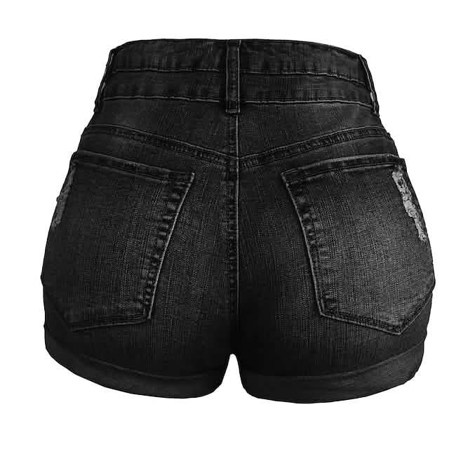 Short en jean décontracté pour femme