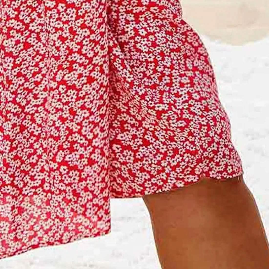 Robe décontractée fleurie pour femme