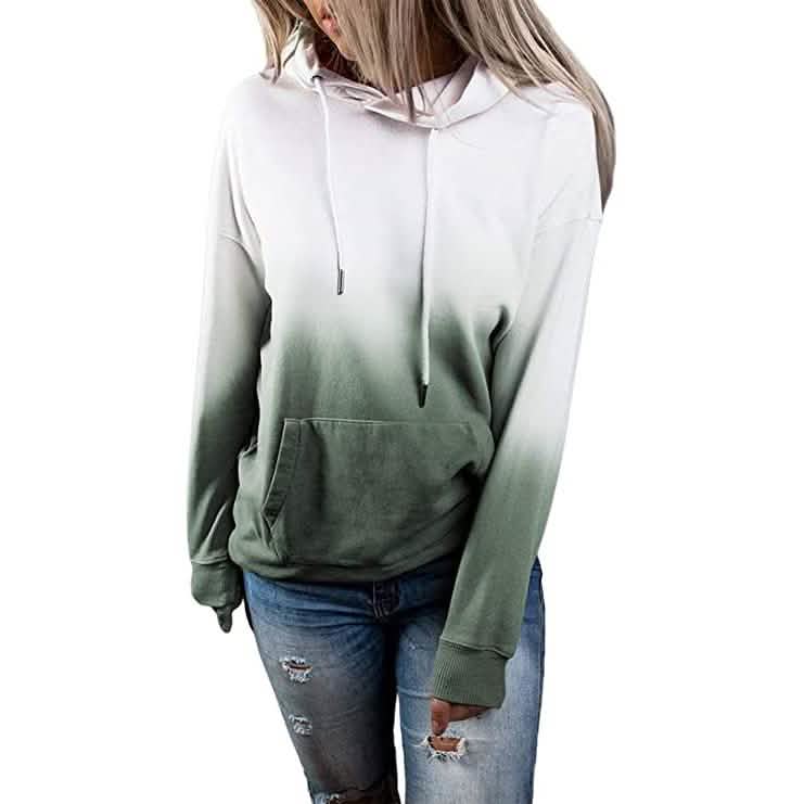 Sweat-shirt décontracté à capuche pour femme, ample avec cordon de serrage