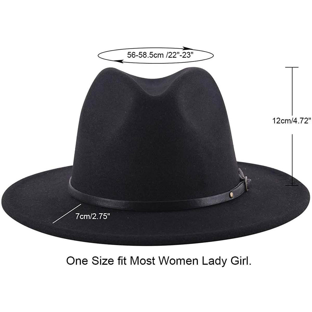 Chapeau Panama Souple Classique à Larges Bords pour Femme